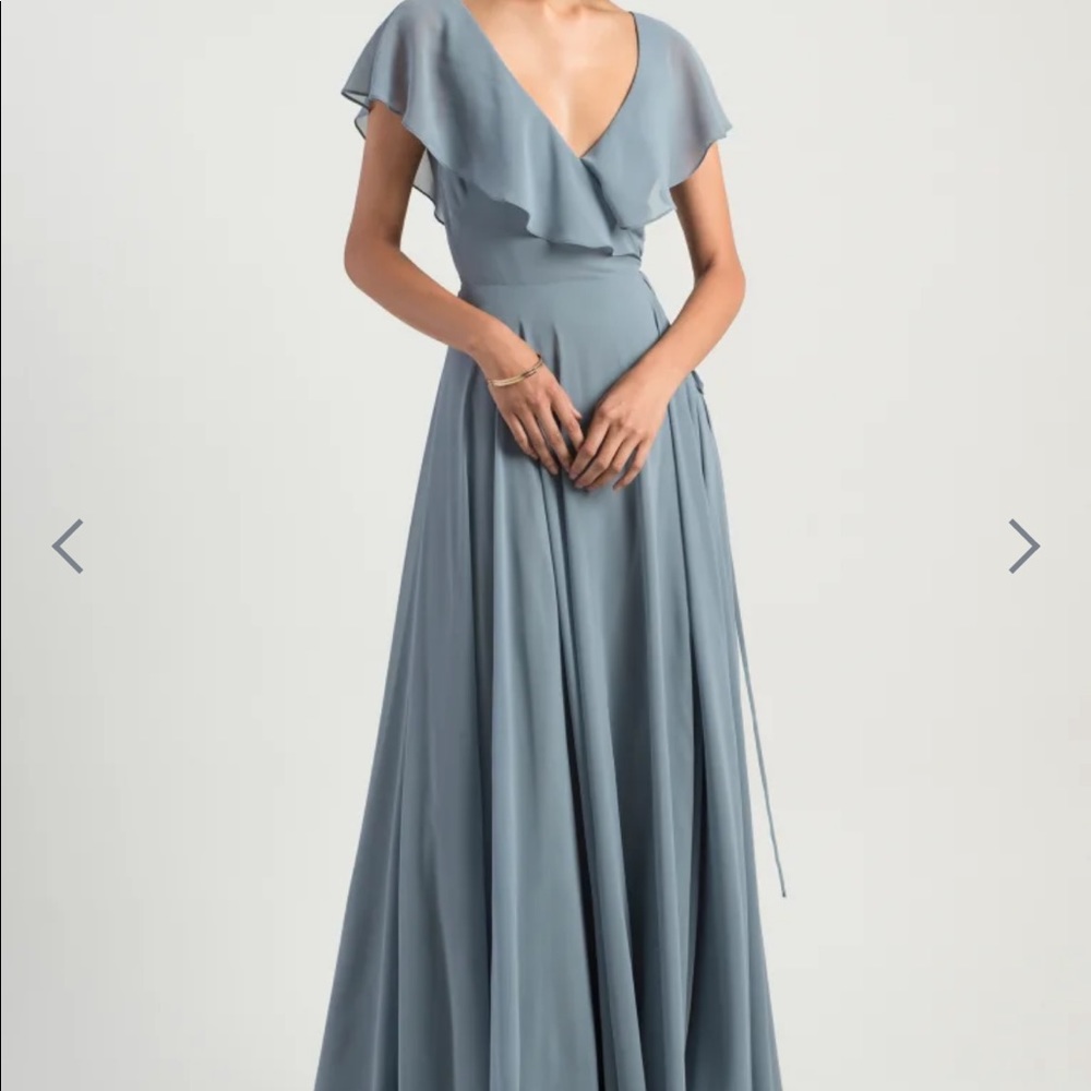 Jenny Yoo Faye Dress sz 10 worn once. Bluebell. Hemmed.